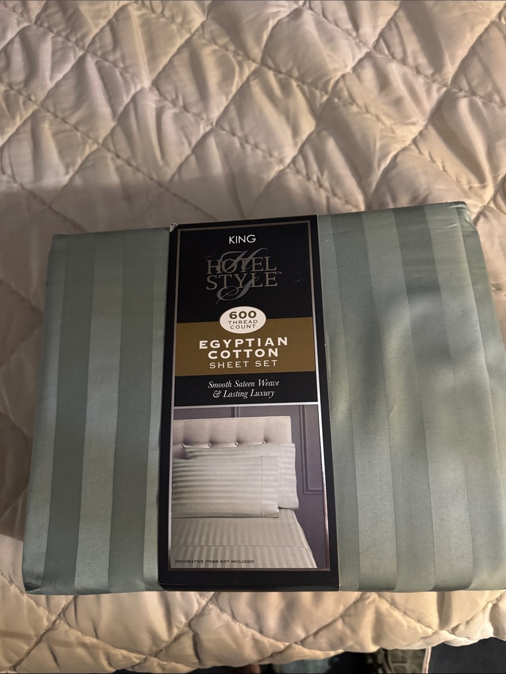 Egyptian Cotton Sheet Set - King, Sage Green